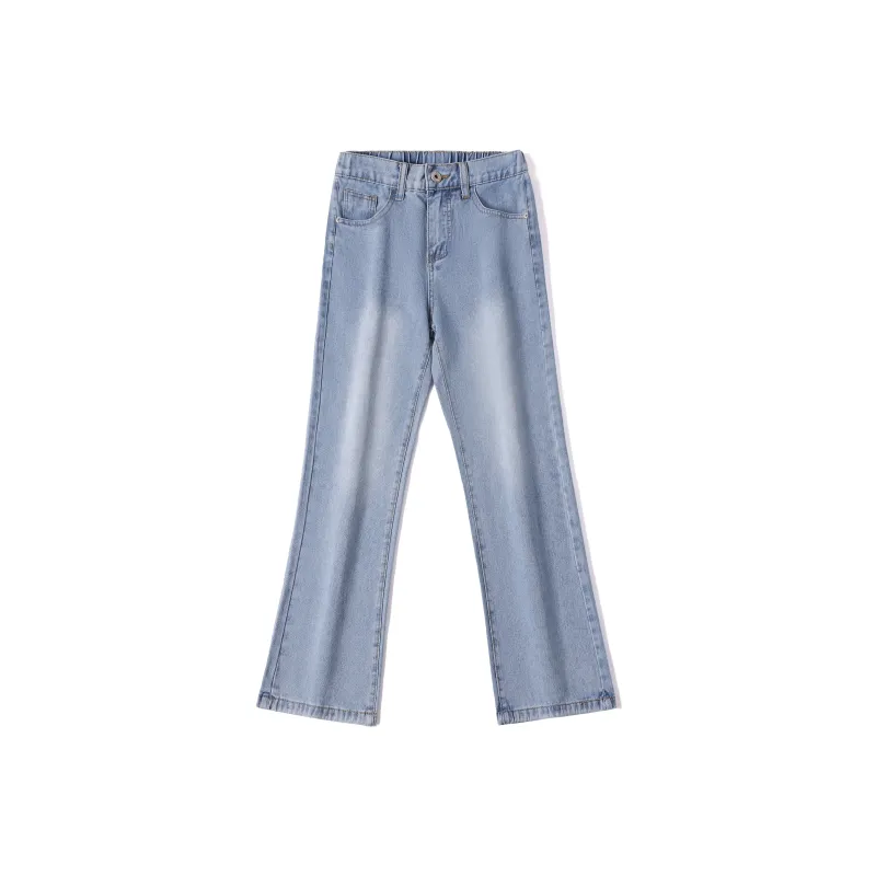 LANGWEIZHE Jeans Unisex Classic Blue-0