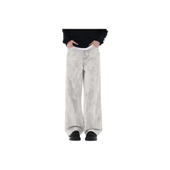 SONGS ALONG Jeans Unisex White