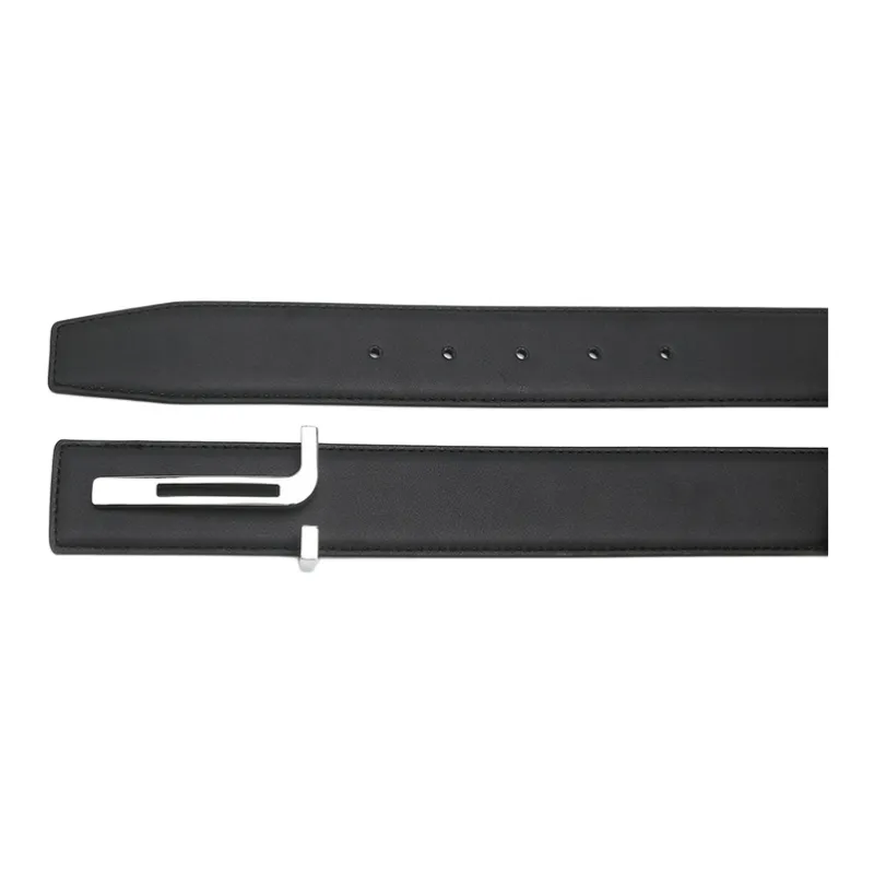Yalu Preferred Cow Split Leather Belts Unisex Width 4cm-2