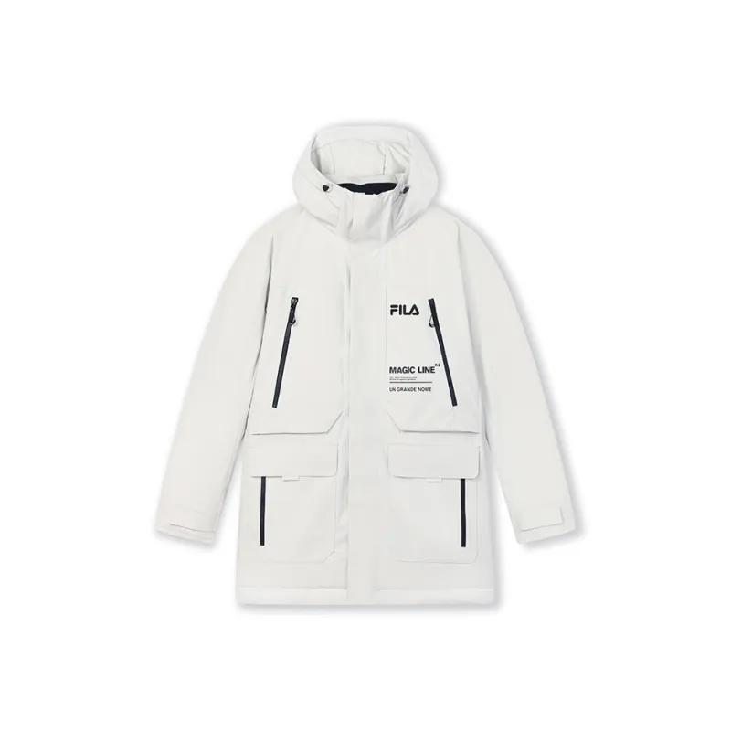 FILA ORIGINALE Down Jacket Men's Pale White Gray-0