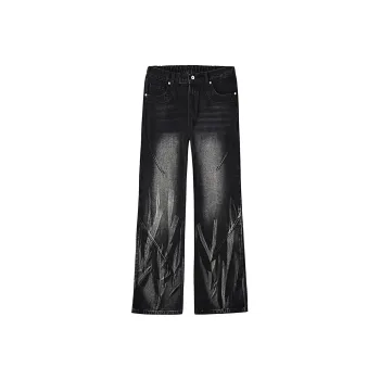 Michael Rock Jeans Unisex Washed Black