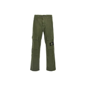 STONE ISLAND Logo Patch Cargo Pants