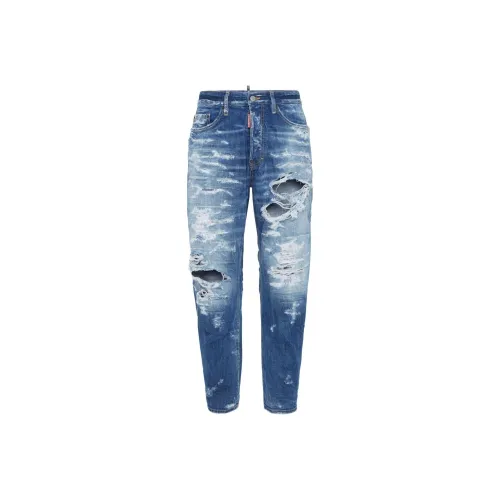 DSQUARED 2 Bro Distressed Straight Leg Jeans