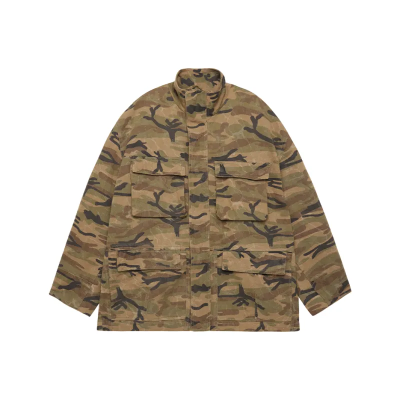 LOOKUN Jackets Coats Unisex Camouflage-0
