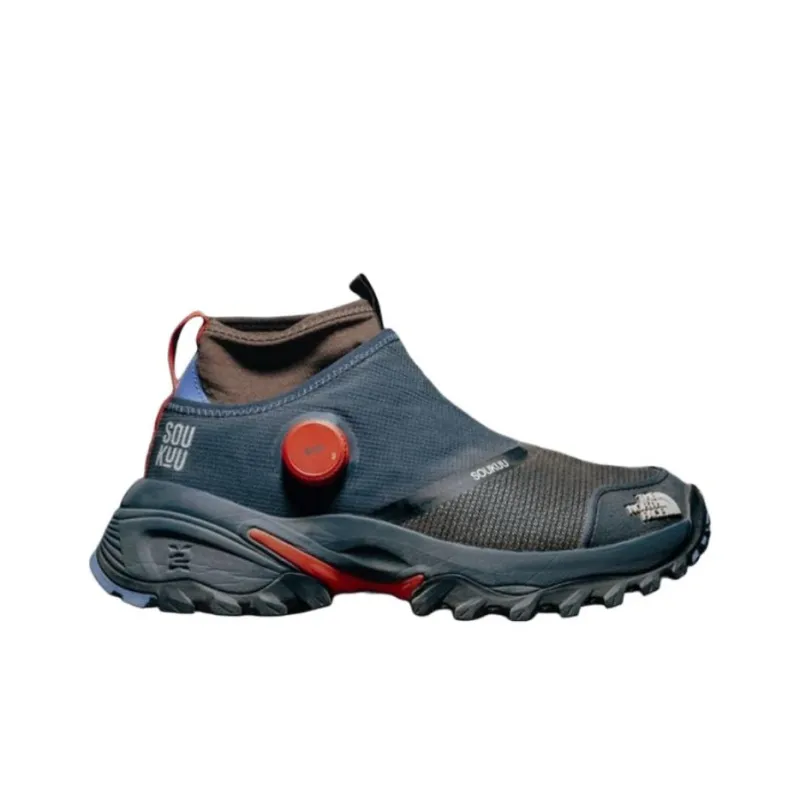 UNDERCOVER x THE NORTH FACE Hedgehog Series Mid Top Hiking Shoes Unisex Blue Brown-1