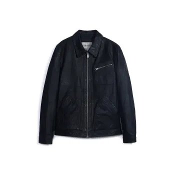 MCS Leather Jackets Men Black