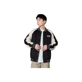Tonlion Baseball Jacket Men's Black