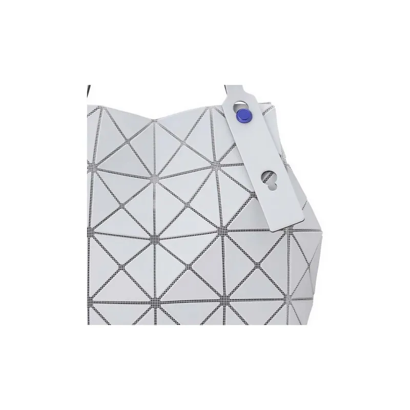 ISSEY MIYAKE CARAT PVC Polyvinyl Chloride Resin Diamond Bag, Tote Bag, Shopping Bag, Handbag Women's Light Gray-6