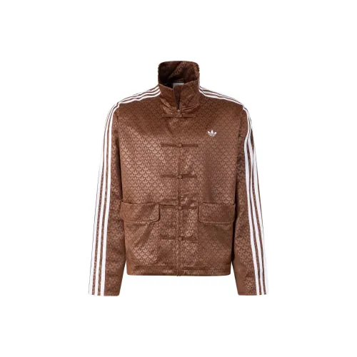 Adidas Originals FW24 Jackets Coats Unisex Brown