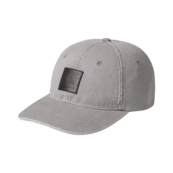 Carhartt WIP Artificial Leather Baseball Caps Unisex Gray