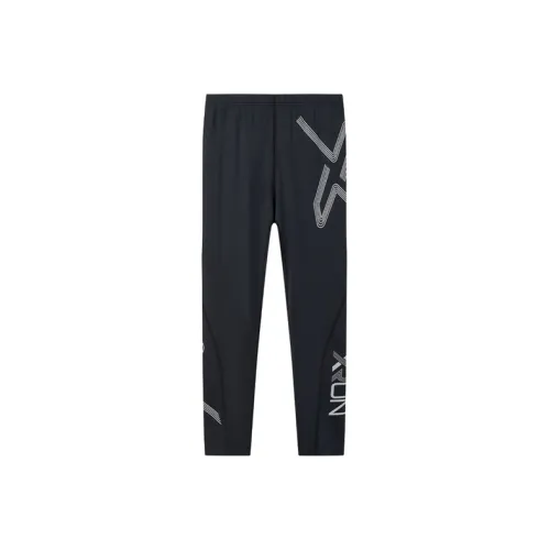 XYOUNG 퓨어 블랙 남성 니트 스웨트팬츠