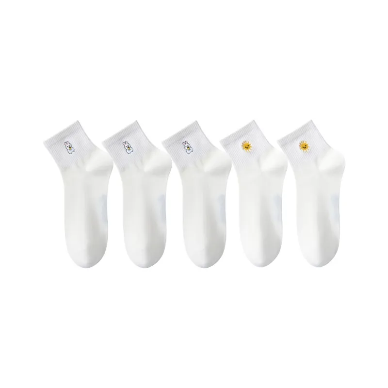 MIIOW Mid Calf Socks Unisex 5 Pack-25