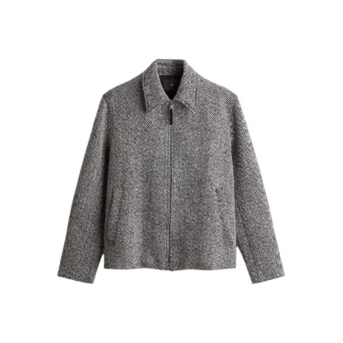 H&M 블랙 화이트 남성 자켓