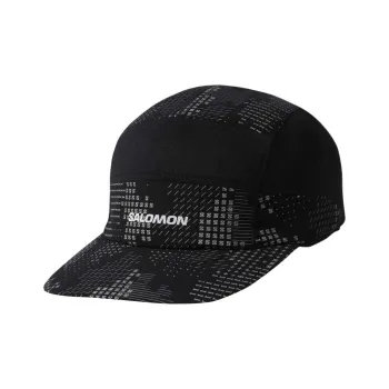 SALOMON Fabric Baseball Caps Unisex Black