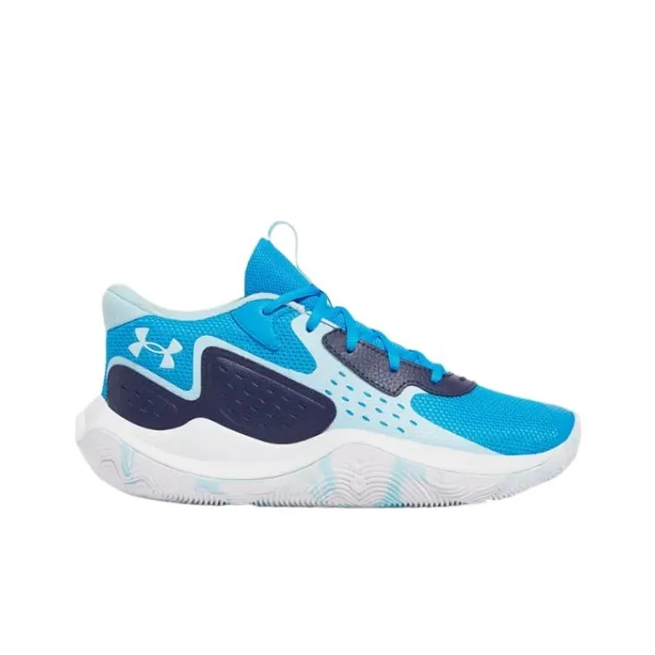 Under Armour Jet '23 Cushioning, Slip Resistant, And Abrasion Resistant Low Top Basketball Shoes Unisex Blue-1