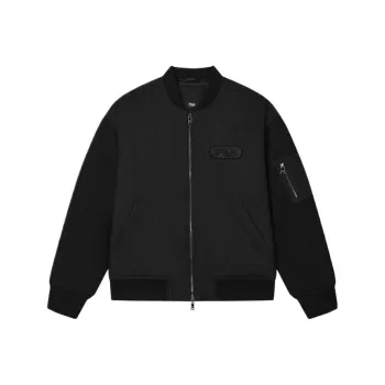 FILA FILA MILANO Italian Luxury Sports Collection SS25 Baseball Jacket Men's Black