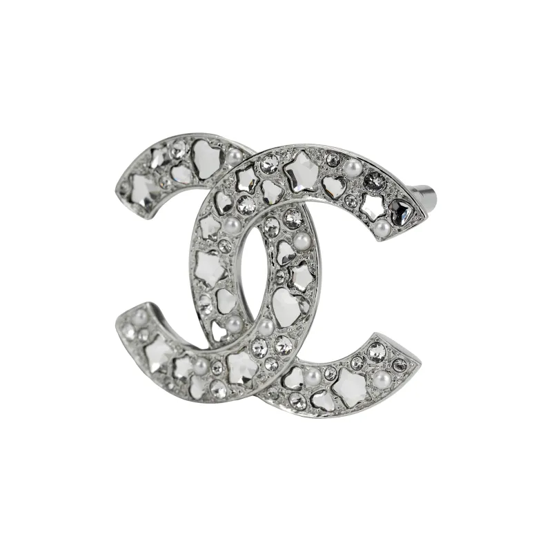 CHANEL   Brooches Unisex Silver-1