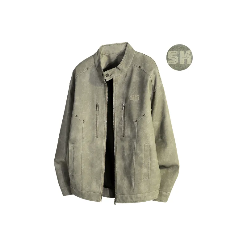 S.k. Manor Hill Leather Jacket Unisex-12