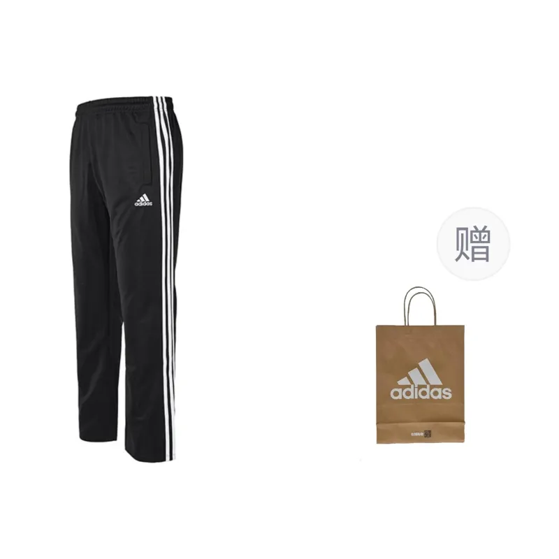 Adidas Knitted Sports Pants Men's Black-0