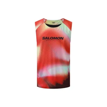 SALOMON Tank Tops Unisex Red