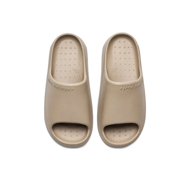 Kappa Quiet Odor Resistant Slide Slippers Unisex Brown-3