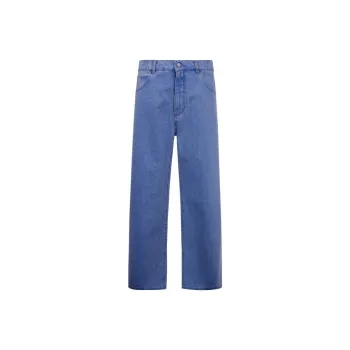 MARNI Logo Patch Straight Leg Jeans