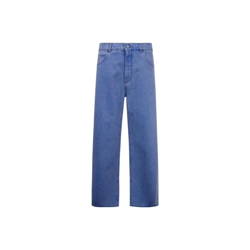 MARNI Logo Patch Straight Leg Jeans-0