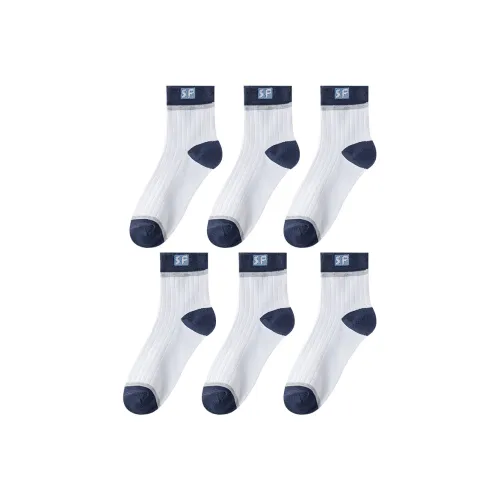 Urban Beauty Mid Calf Socks Men's 6 Pack