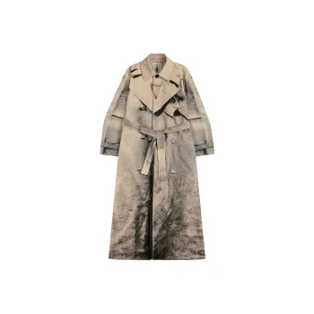 Atry Trench Coats Unisex Coffee