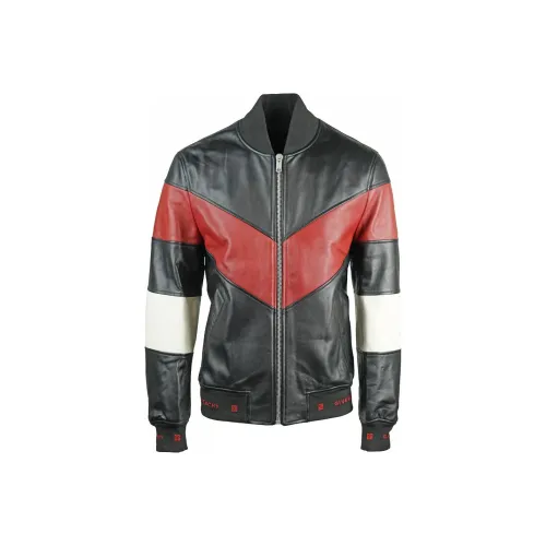 GIVENCHY Leather Jacket Men's Black