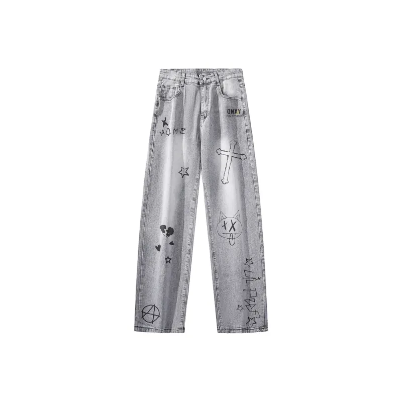 Qnxeey Jeans Unisex-0