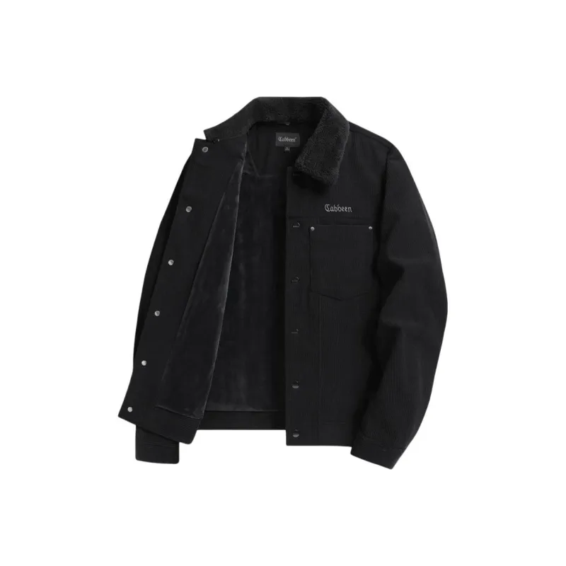 Cabbeen Jackets Coats Men's Coal Black-0