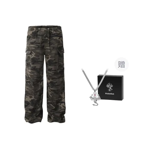 Beam Mix With Kimchi Large Pocket Camouflage Cargo Pants Unisex