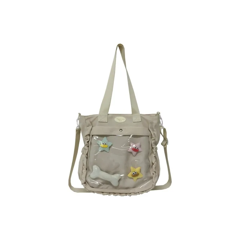 H YXIANG Composite Cloth Shoulder Bag Women's Multicolor-2