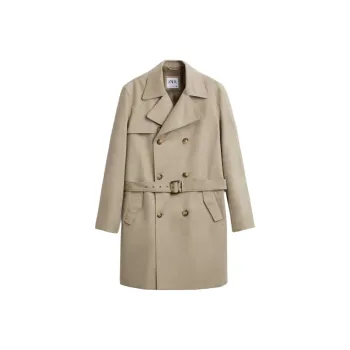 ZARA Trench Coat Women's Light Khaki