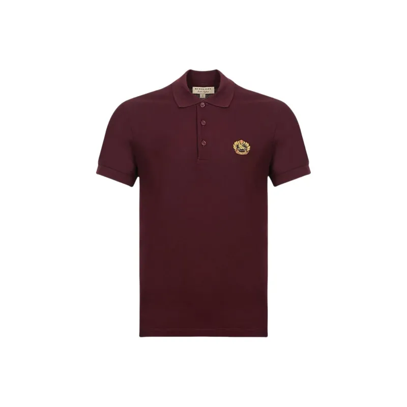 Burberry Polo Shirt Men's Burgundy-0