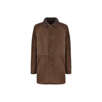 Canali Shearling-collar Coat