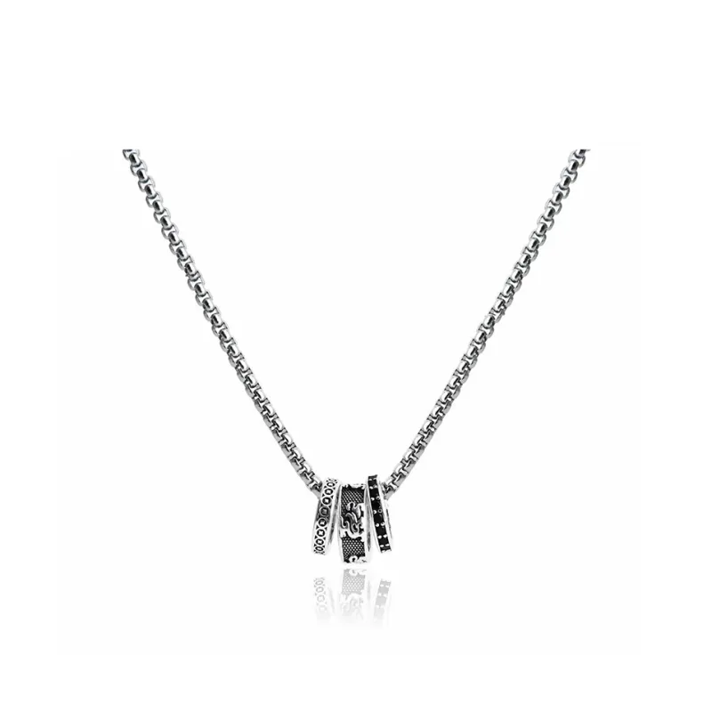 PUENTE S999 Fine Silver Necklaces Men's-0