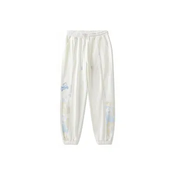 LAMLICKA 24SS Knitted Sports Pants Unisex White