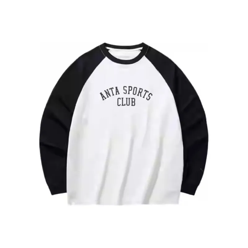 Anta Life Collection Sports Life Collection Sweatshirt Men's Ivory White/Basic Black-0