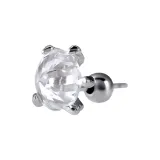 Plated 18K White Gold (Single)
