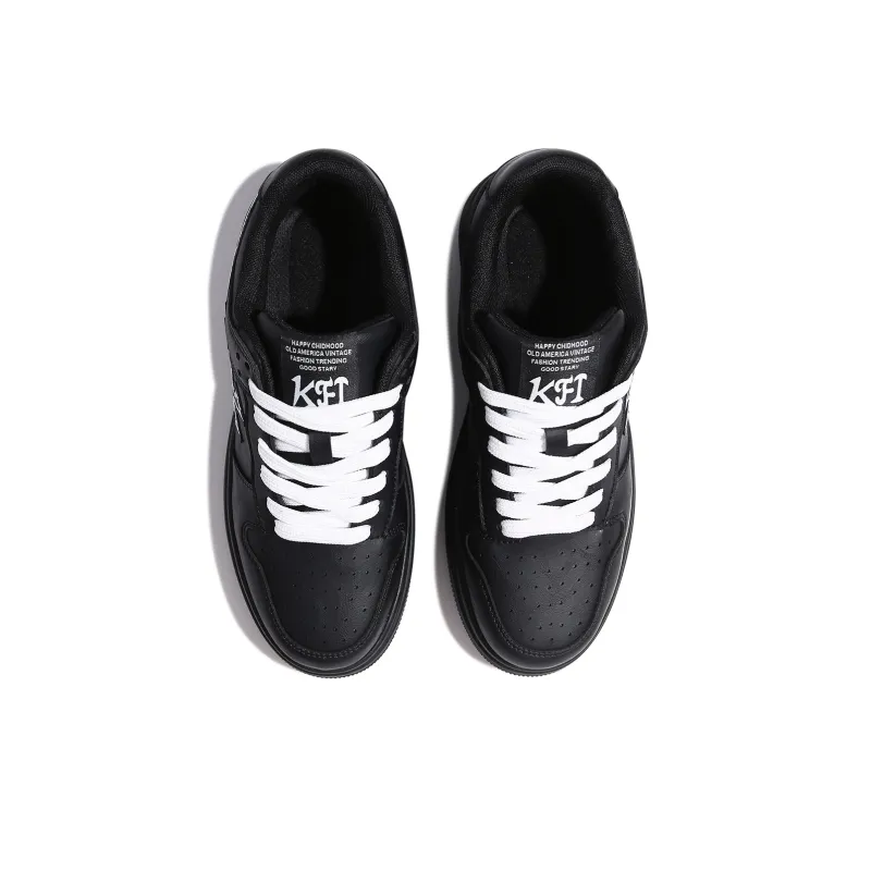 KFT Height Increasing Abrasion Resistant Breathable Slip Resistant Low Top Skateboard Shoes Unisex-15