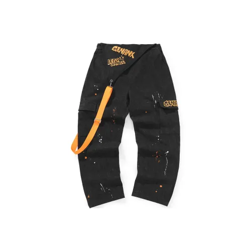 GENANX Overalls Jeans Unisex Black Gray Color