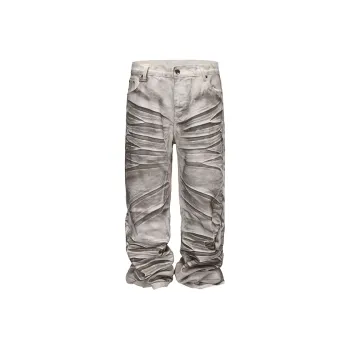 BLACK8 Mula Over Billionaire Jeans Unisex White
