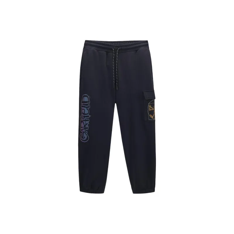 FUN X Garfield Casual Pants Unisex Black-0