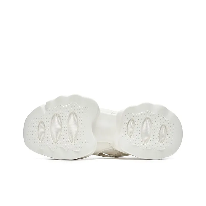 HR Slip Resistant Low Top Chunky Sneakers Women's White-4