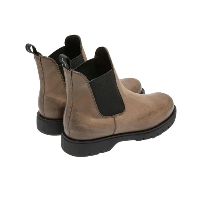 KLEMAN CLEON MANUFACTURE TONNANT VGT Chelsea Boots 2.5cm Men's Taupe-3