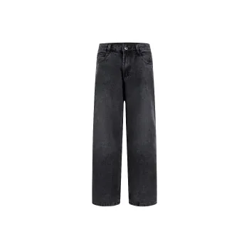 HOZZS Jeans Unisex Black Gray