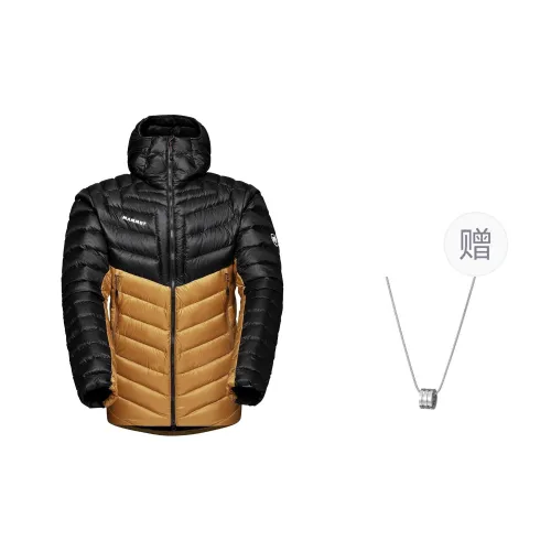 MAMMUT Down Jacket Unisex Cheetah Black Comes With Necklace