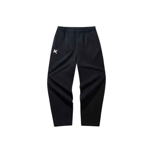 Anta Sports Life Collection Knitted Sports Pants Men's Basic Black